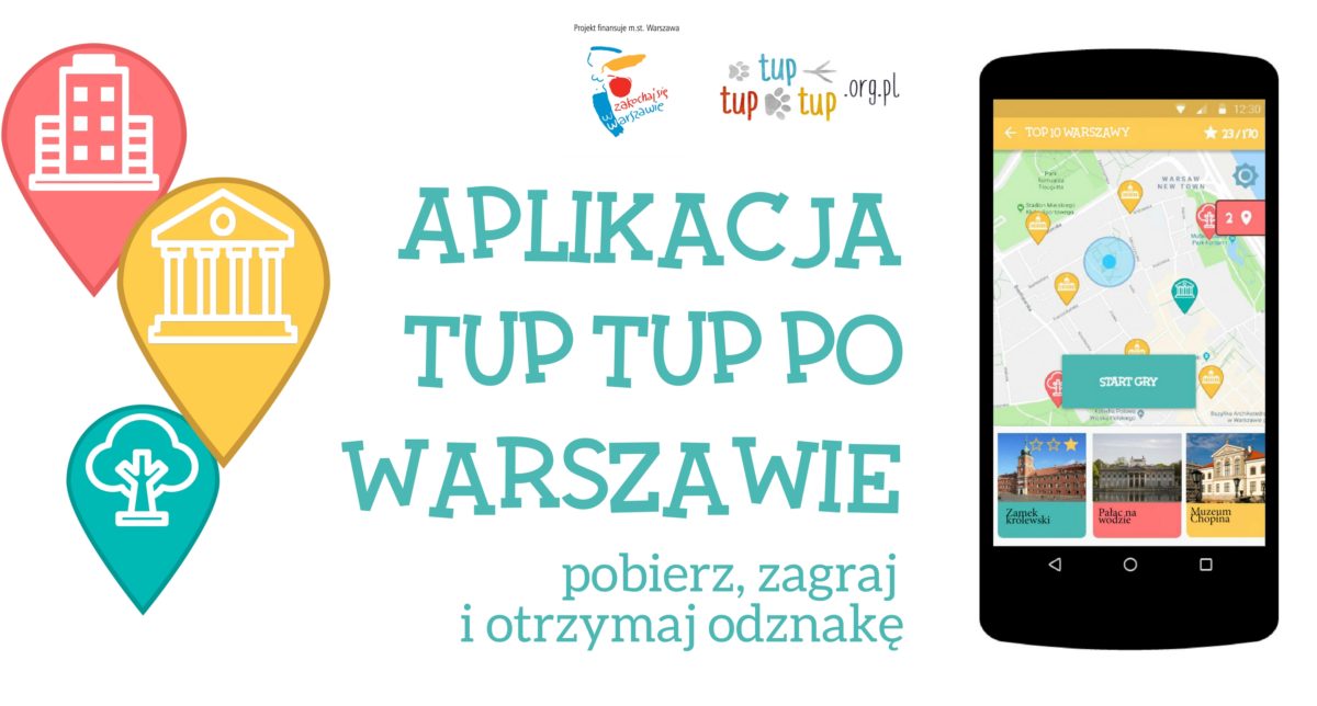 Aplikacja Tup Tup po Warszawie