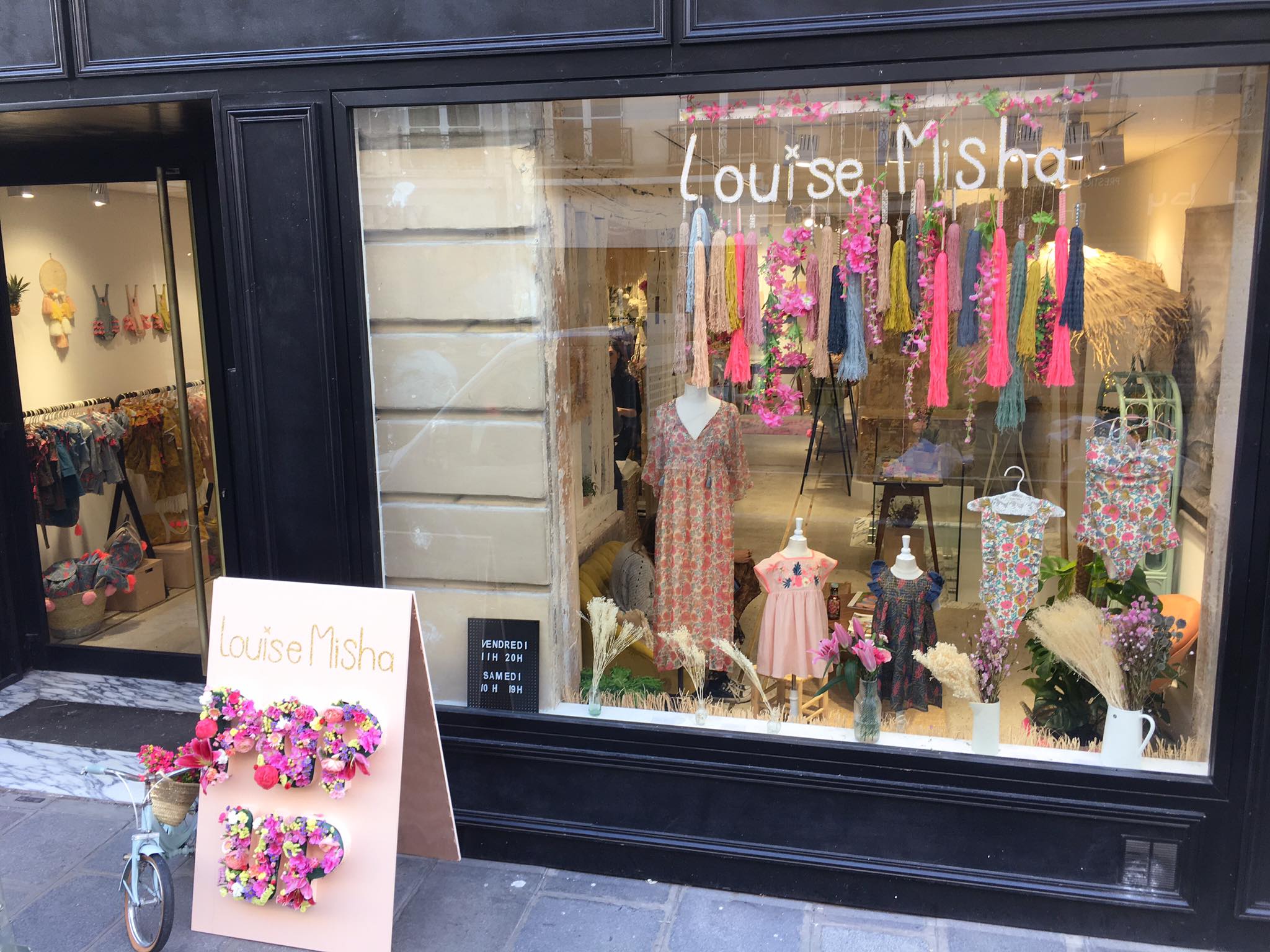 pop up store Louise Misha Paris