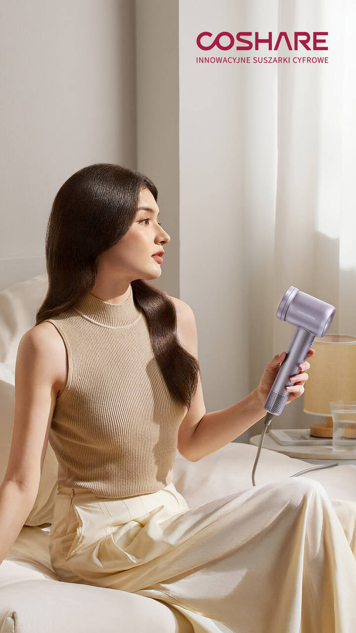 suszarka do włosów z silnikiem cyfrowym