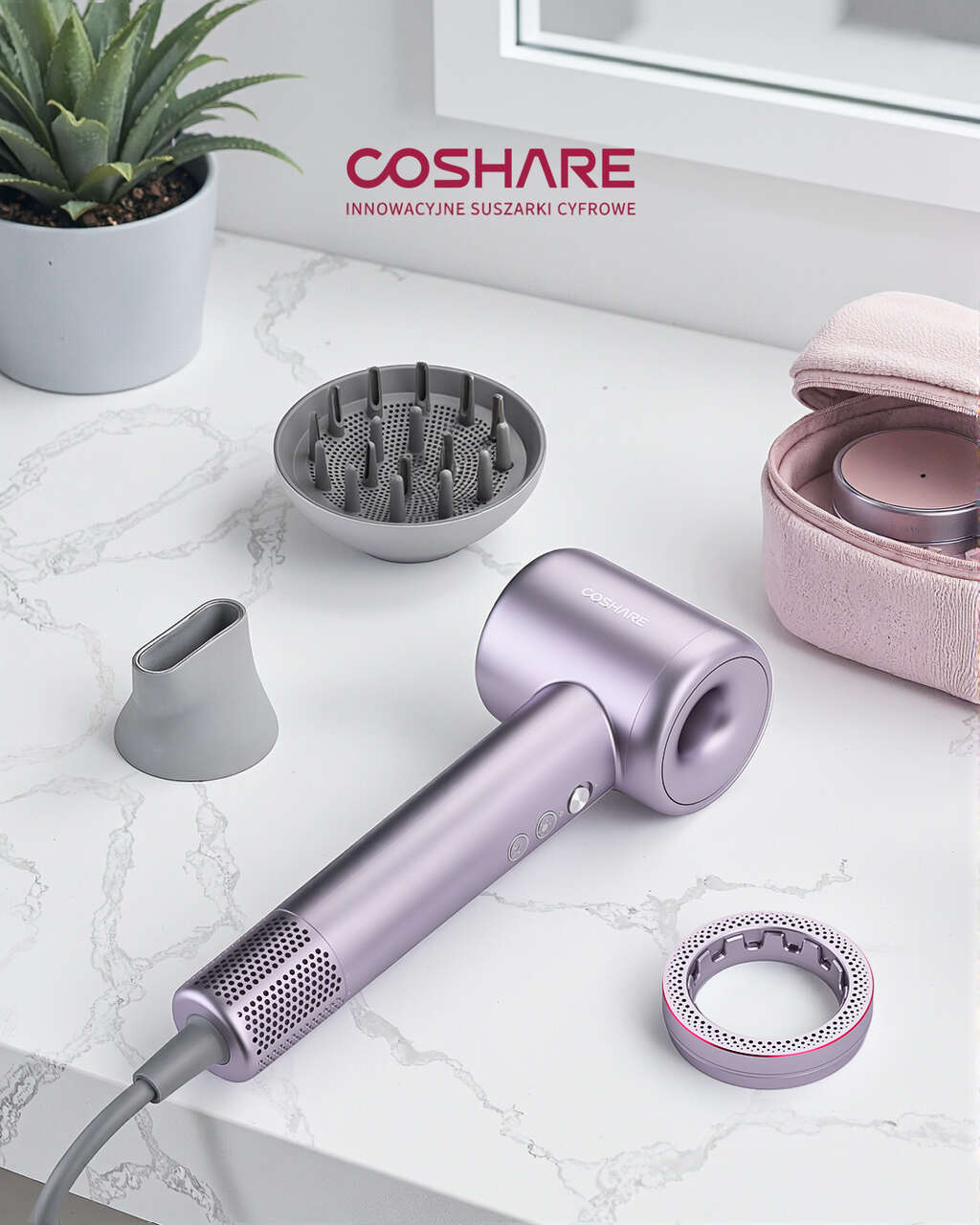 suszarka do włosów z silnikiem cyfrowym