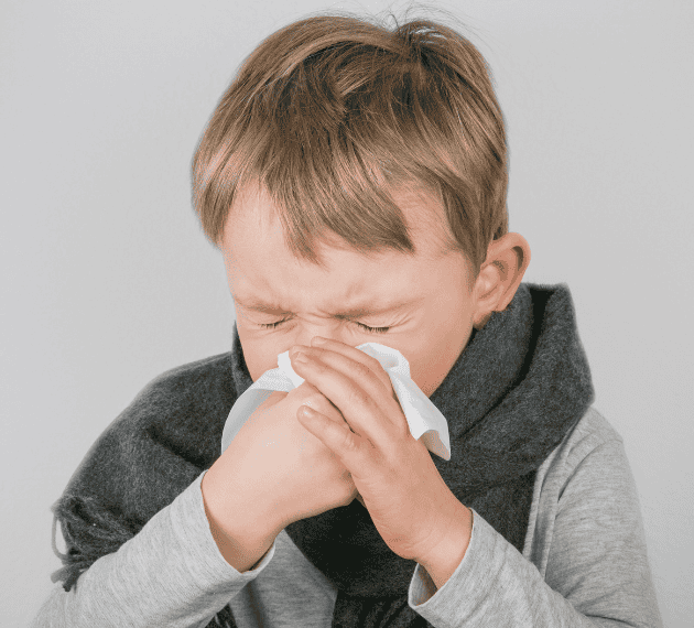 katar u dziecka w święta