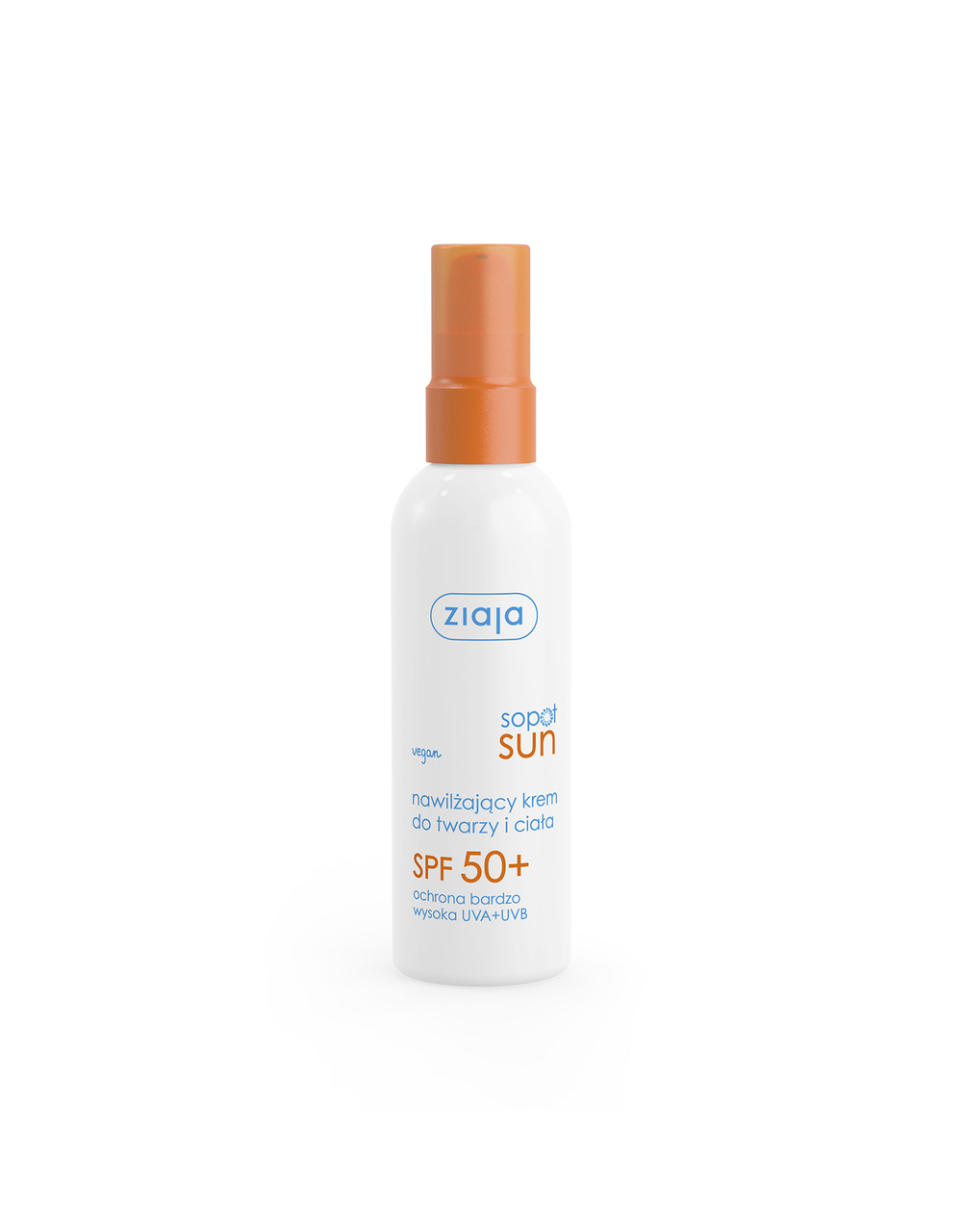 Kobieta z naturalnym makijażem i ochroną SPF