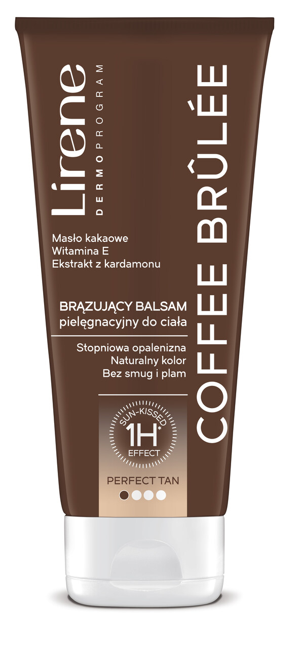 Lirene PERFECT TAN Coffee Brûlée – brązujący balsam do ciała