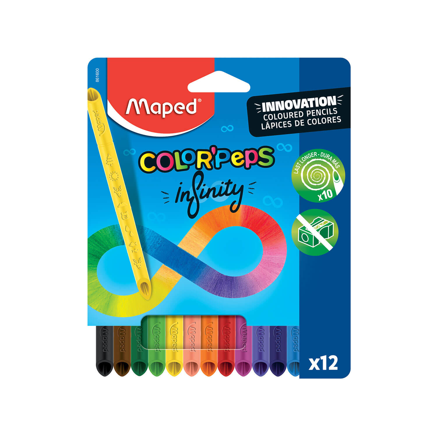 Kredki MAPED Infinity bez temperowania